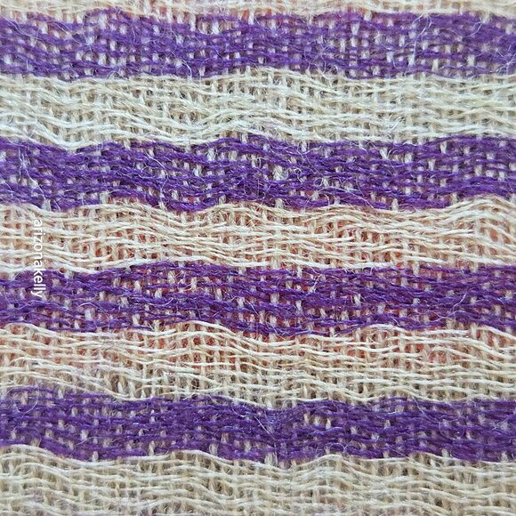 NWT Coldwater Creek Wool Scarf Lightweight Stripes Colorful - Picture 8 of 10